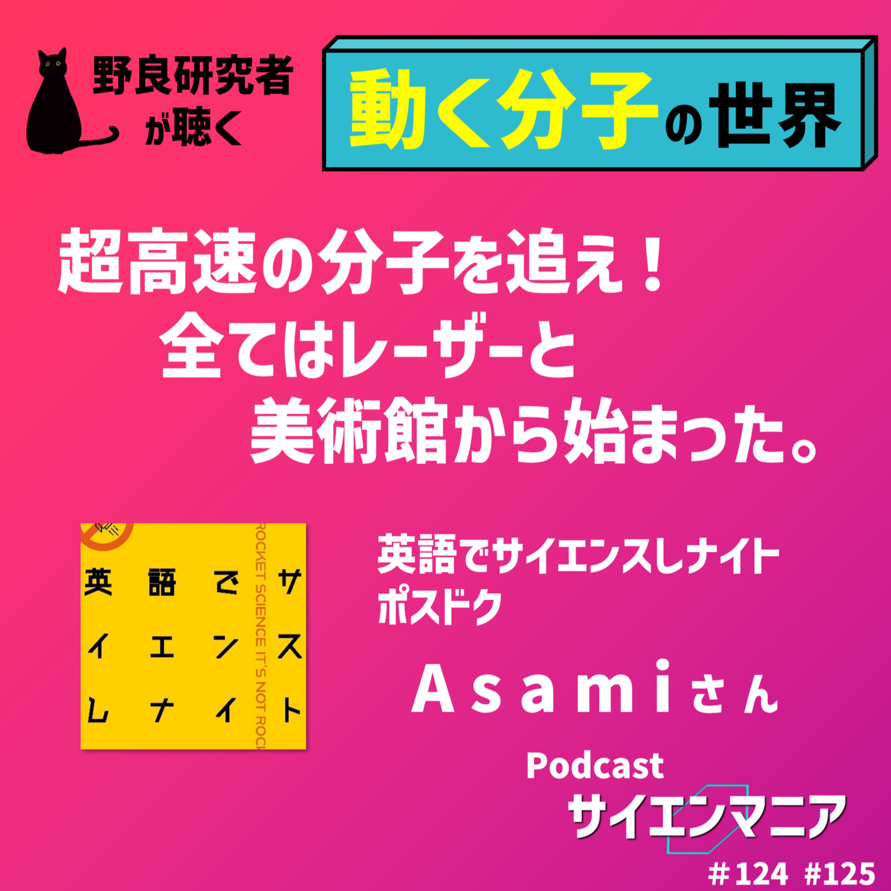 超高速の分子を追え!全てはレーザーと美術館から始まった。【動く分子の世界 前編】 #科学系ポッドキャストの日 #124