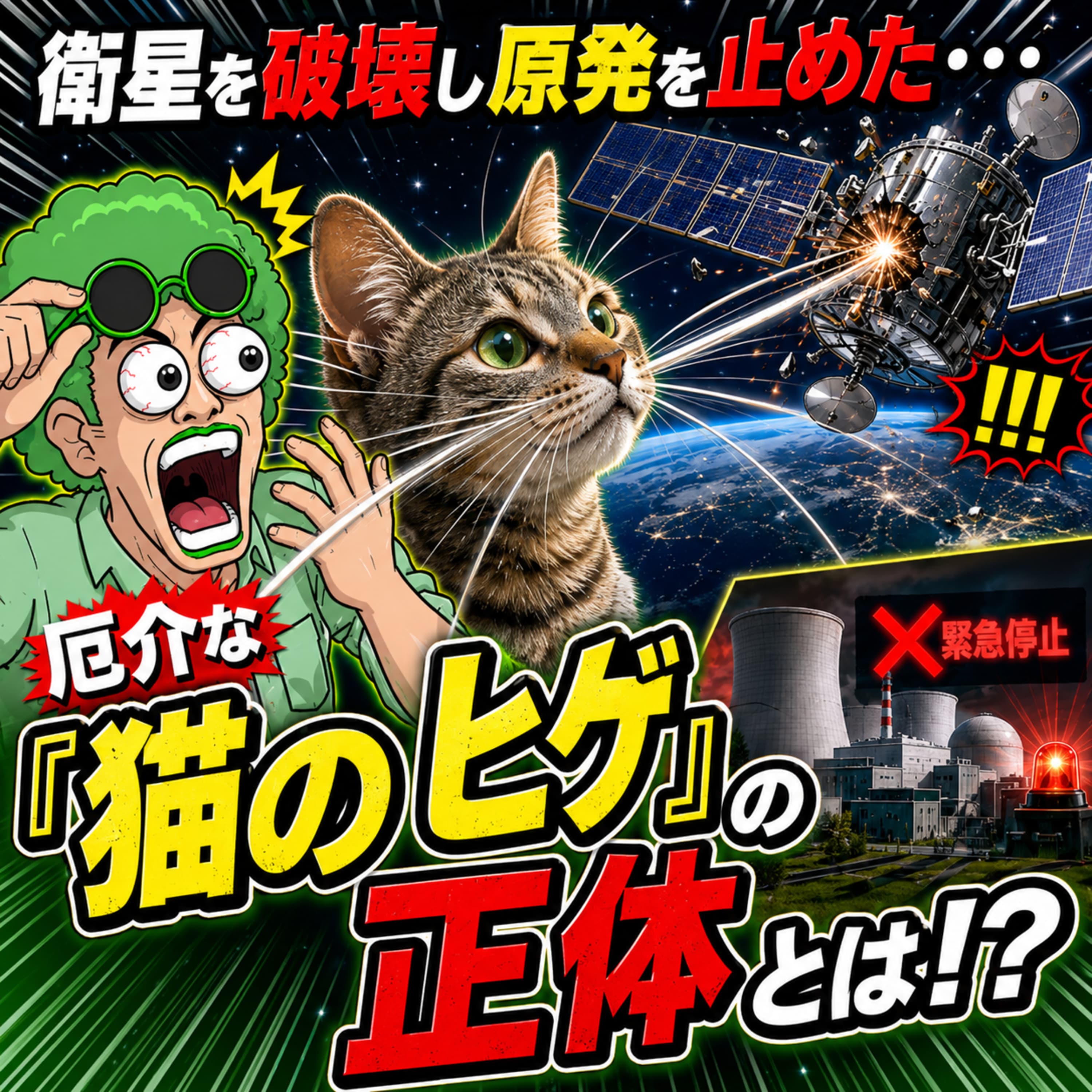 #192 衛星を破壊し原発を止めた・・・厄介な "猫のヒゲ" の正体とは!?【科学系ポッドキャストの日】