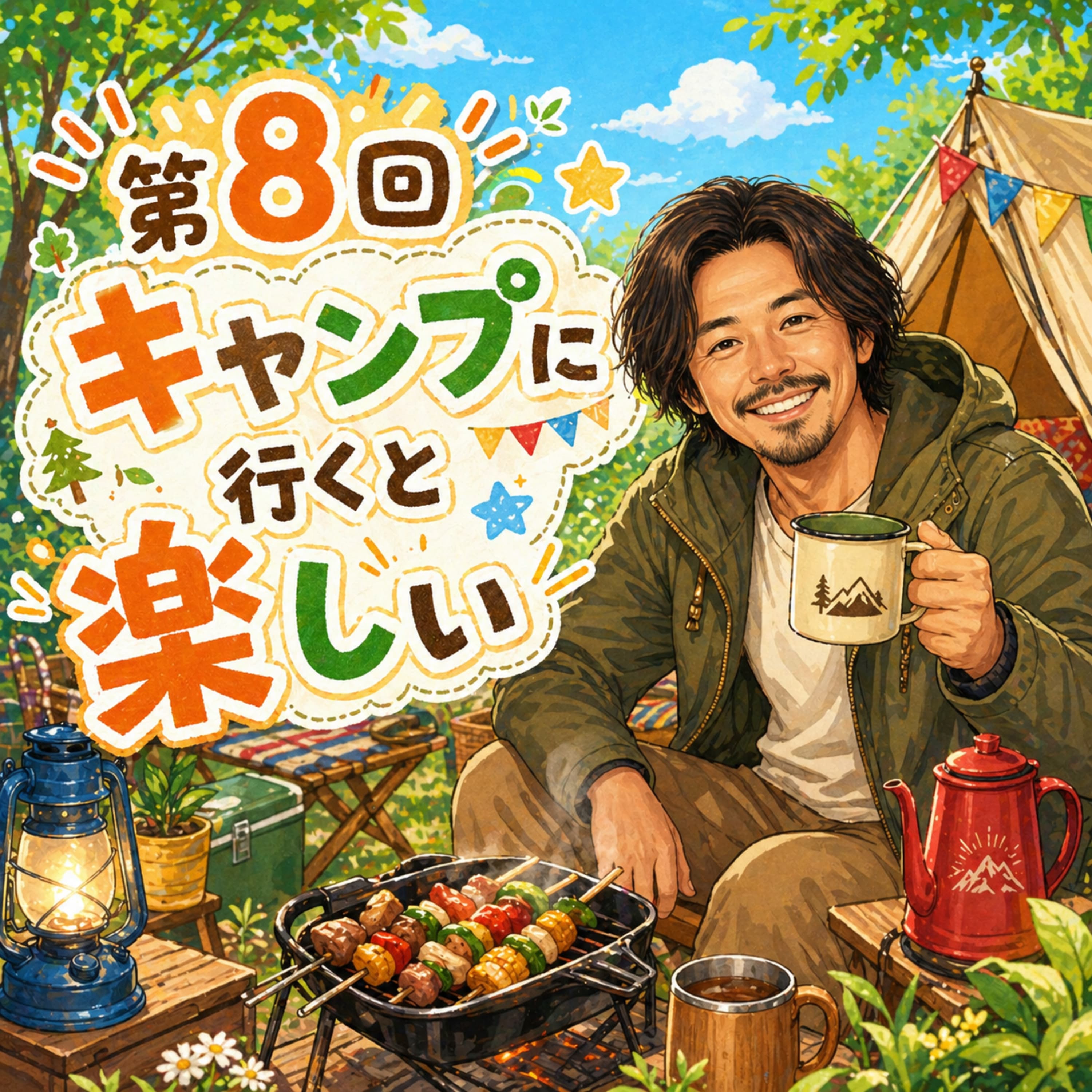 8. キャンプに行くと楽しい