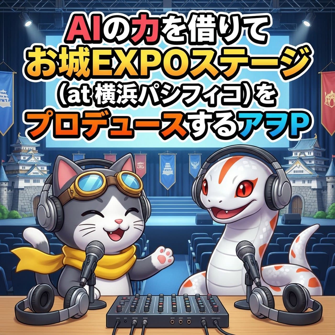 AIの力を借りてお城EXPOステージ(横浜パシフィコ)をプロデュースするアヲP