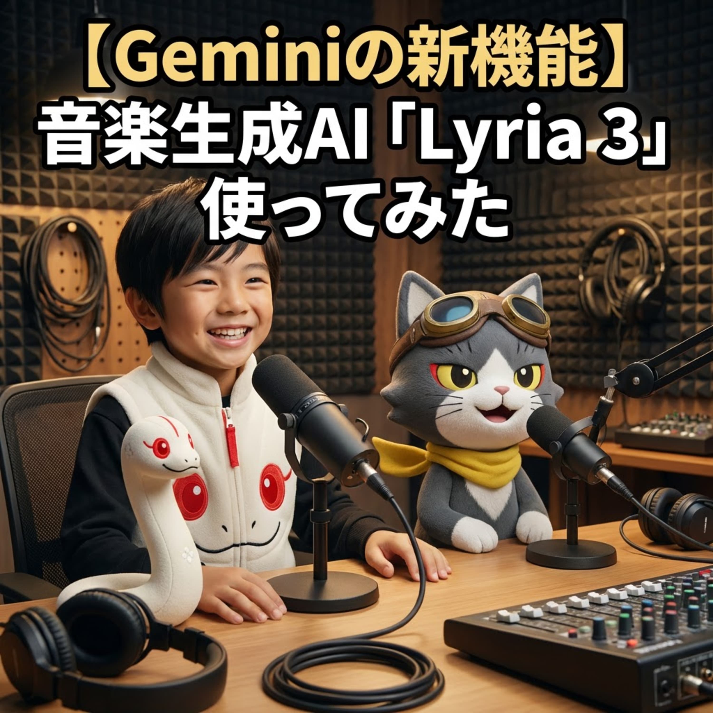 【Geminiの新機能】音楽生成AI「Lyria 3」使ってみた