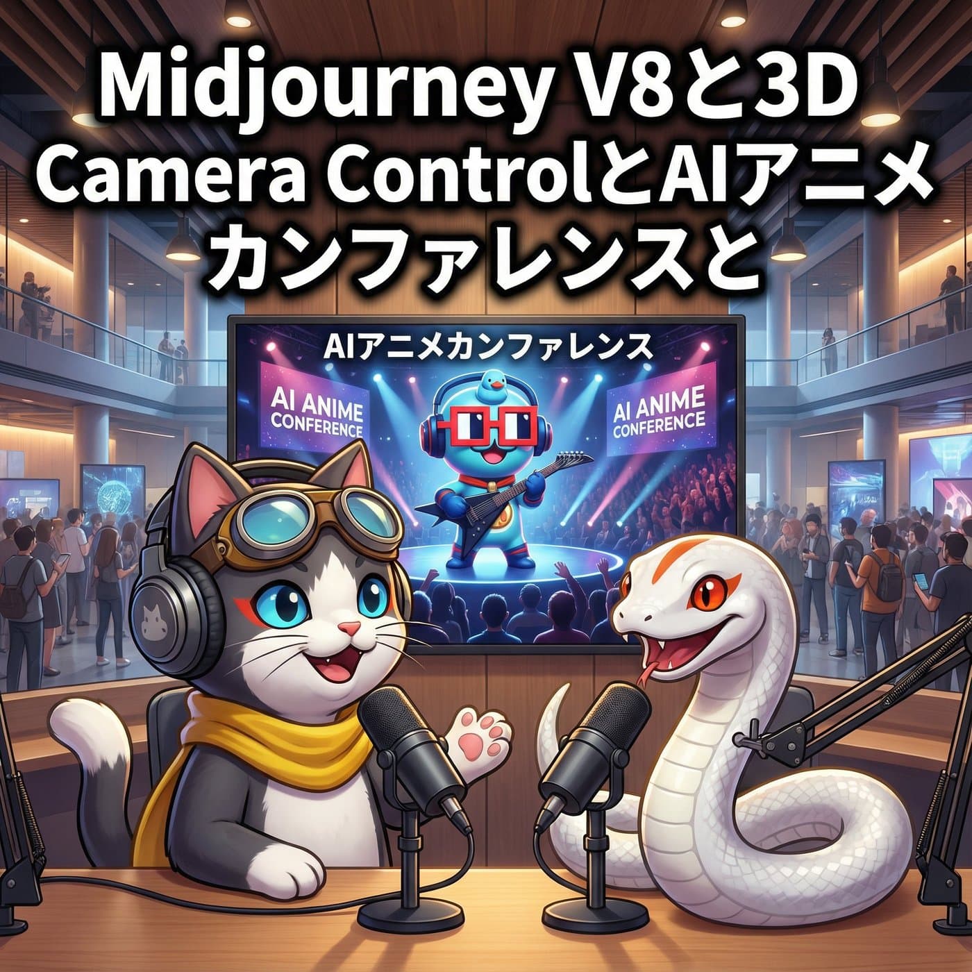 Midjourney V8とかAIアニメ カンファレンスとか