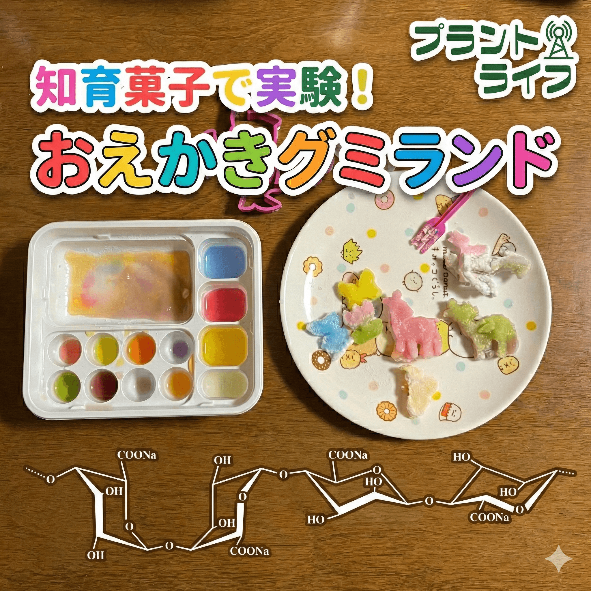 #71 知育菓子「おえかきグミランド」で遊ぼう!原材料から想像する原理