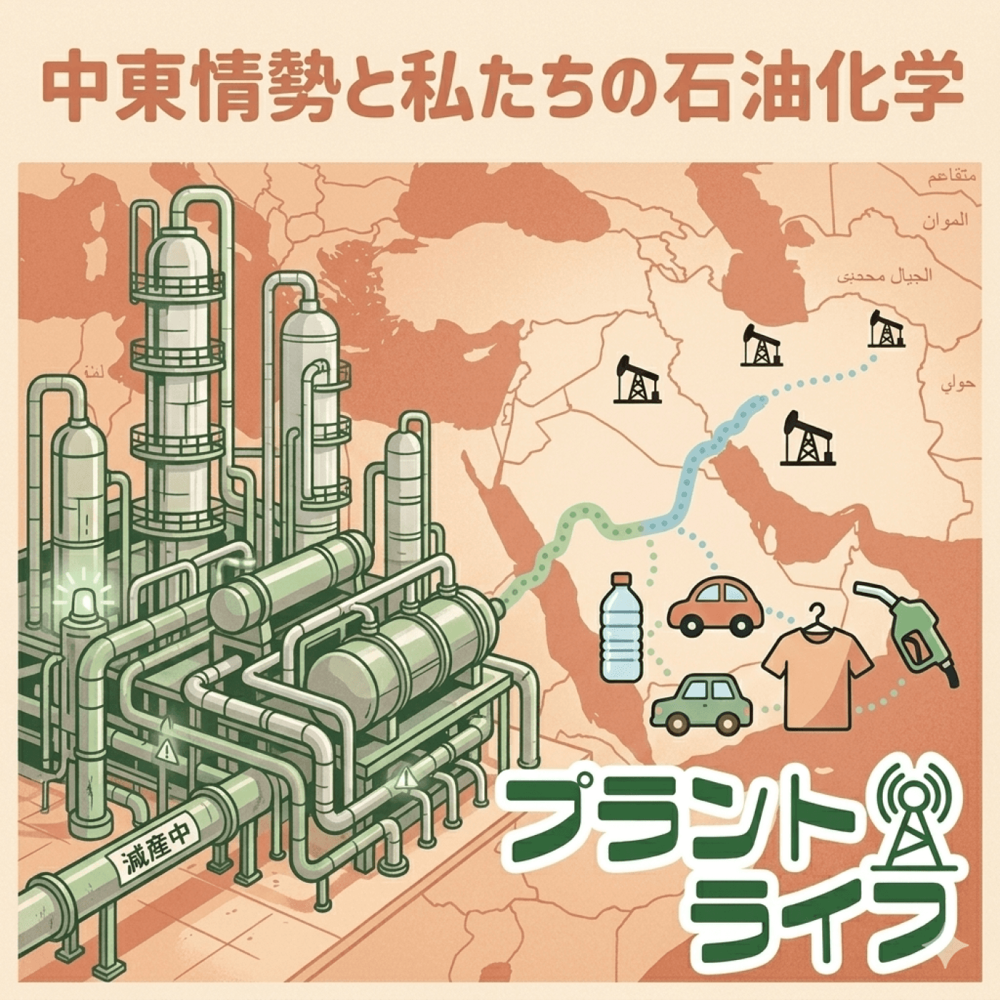 #78 中東情勢の件で学ぶ石油化学