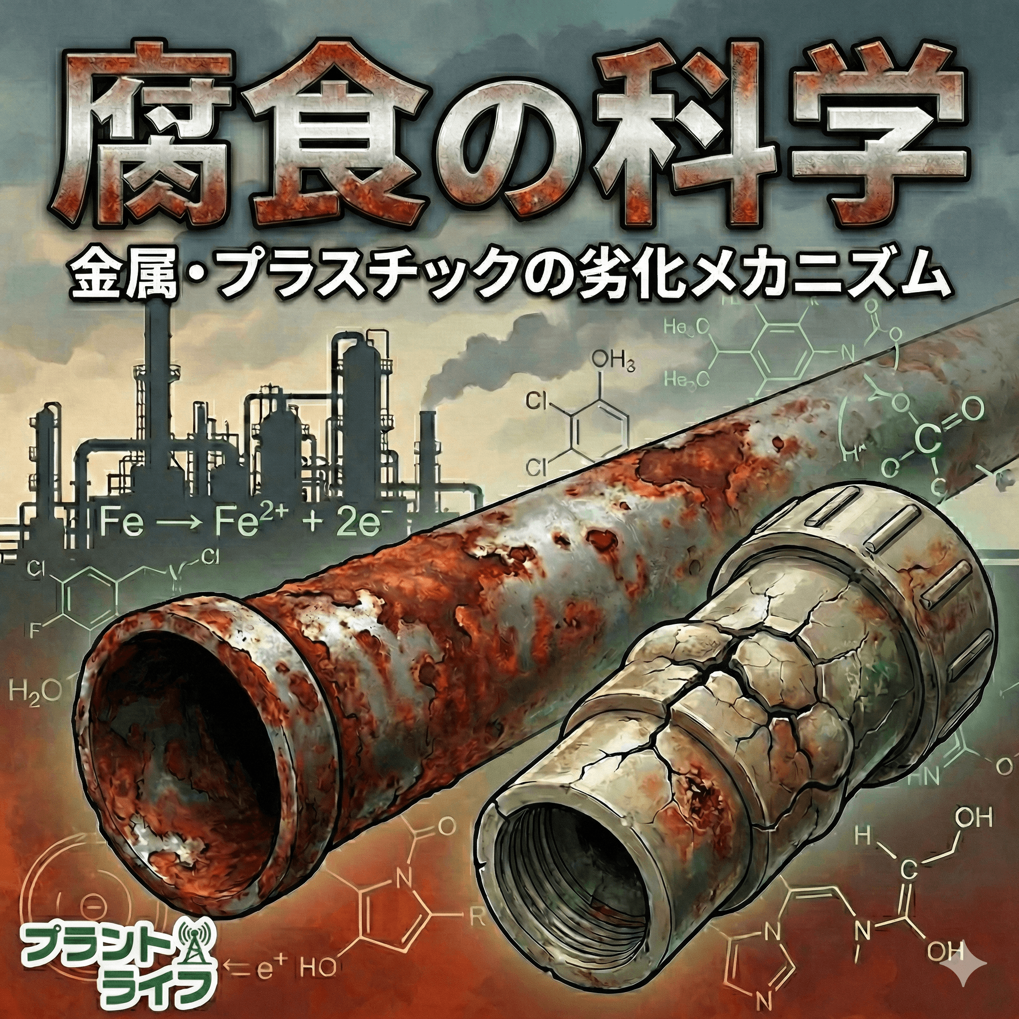 #64 プラントの天敵「腐食」:金属とプラスチックの劣化メカニズムと対策