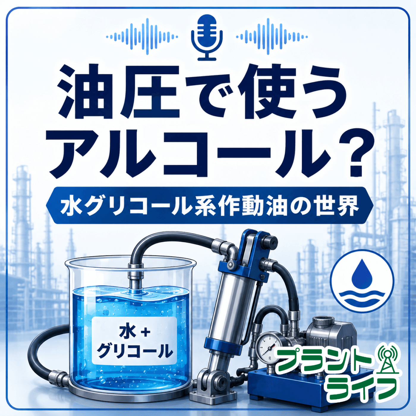 #108 油圧で使うアルコール?水グリコール系作動油の世界