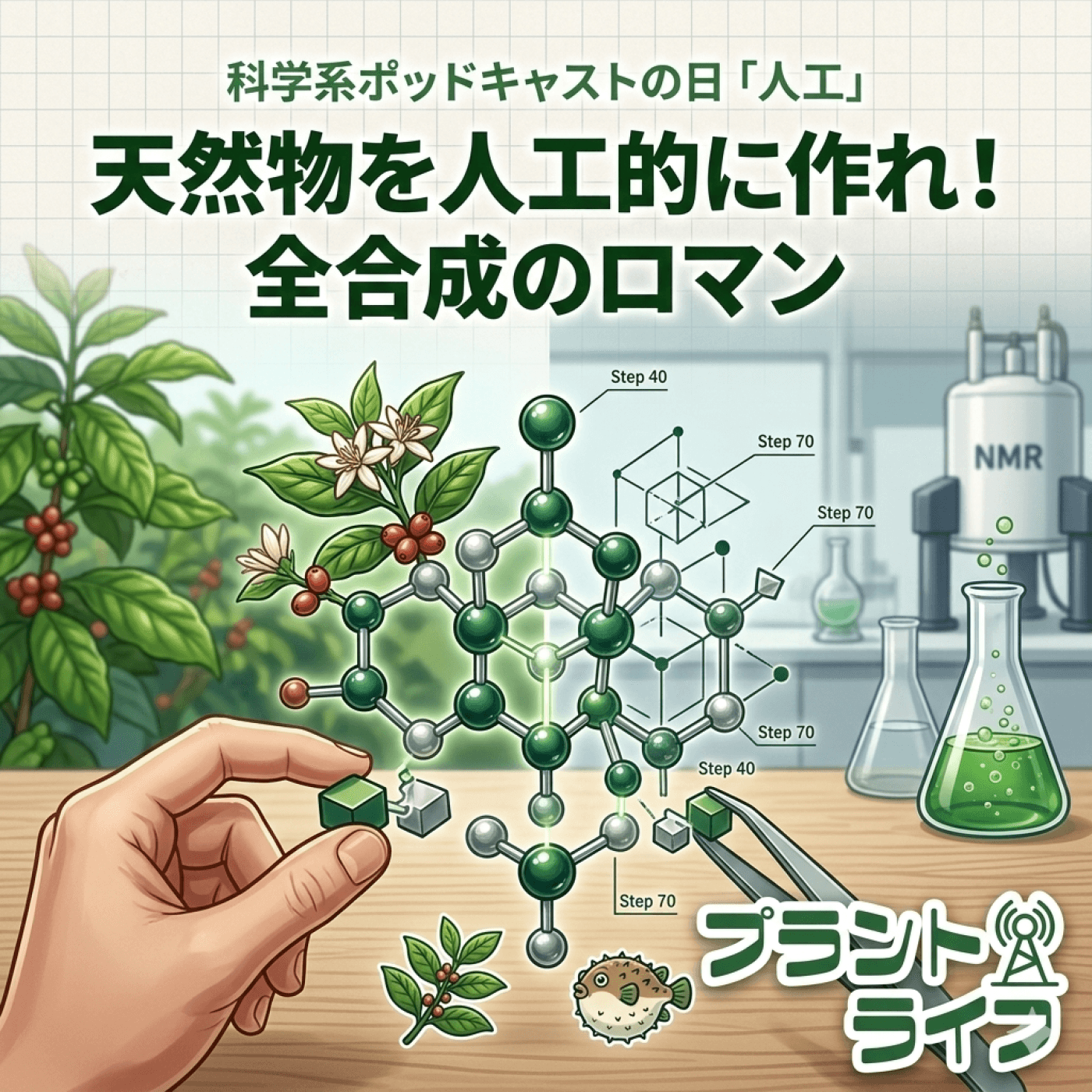 #76 天然物を人工的に作れ!全合成のロマン